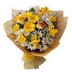 �zel ve etkilemek isteyenler i�in kar���k k�r �i�ekleri demeti