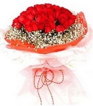 hediye �i�ek 21 adet askin kirmizi g�l buketi 