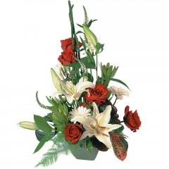 7 adet g�l 2 dal kazablanka aranjman�