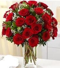 Vazo i�erisinde 33 adet k�rm�z� g�l Ankara cicek , cicekci 